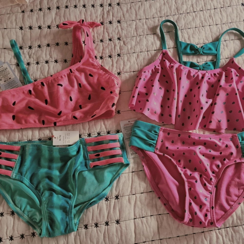 Little GIRLS Watermelon 2 Pc Bikini Swimwear.